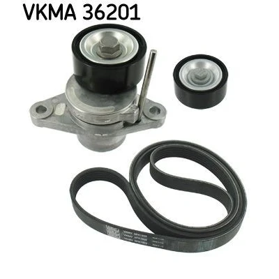 Abbildung von SKF VKMA 36201 Keilrippenriemensatz DACIA: Logan MCV 2, Duster Off Road, I MCV, RENAULT: LAGUNA 3, 3 Grandtour
