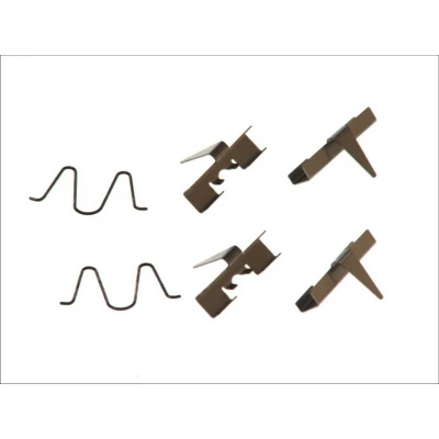 Abbildung von QUICK BRAKE 109 1170 Zubehörsatz, Scheibenbremsbelag MAZDA: 323C IV Hatchback, FAMILIA 4, 323 III Saloon