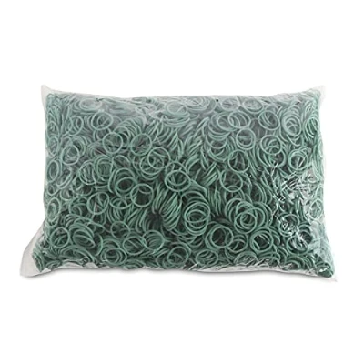 Abbildung von OFFICE PRODUCTS Gummibander Durchmesser: 20mm Farbe: Grün/Gewicht: 1000g 1 kg/Haushaltsgummi Gummiringe Gummi/Kautschuk 60% / Gummis für Zuhause Büro Schule