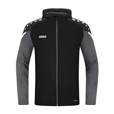 Abbildung von JAKO Herren Kapuzenjacke Performance, Schwarz/Anthra Light, 4XL