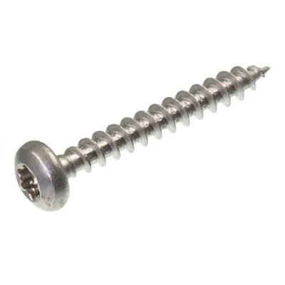 Abbildung von SECCARO Spanplattenschraube Halbrundkopf 3 x 20 mm, Edelstahl V2A VA A2, Holzschraube mit Vollgewinde, TX/Innensechsrund, 250 Stück