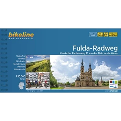 Abbildung von Fulda Radweg: Hessischer Radfernweg R1 von der Rhön an die Weser. 1:50.000, 242 km, wetterfest/reißfest, GPS Tracks Download, LiveUpdate (Bikeline Radtourenbücher)
