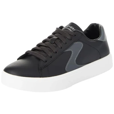 Abbildung von Skechers Damen Eden LX TOP Grade, Schwarzer Duraleather weißer Rand, 41 EU