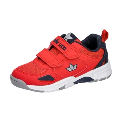 Abbildung von Lico Unisex Kinder Peyton V Hallenturnschuhe, Rot Marine, 32 EU