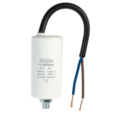 Abbildung von Kondensator Anlaufkondensator Motorkondensator Arbeitskondensator Kabel 5µF 450V