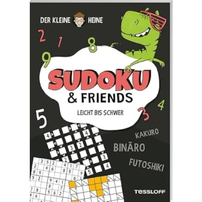Abbildung von Der kleine Heine. SUDOKU &amp; Friends. Leicht bis schwer 3 Schwierigkeitsstufen Knifflige Rätsel Für Kinder ab 10 Jahren: Kakuro, Futoshiki, Binäro und Sudoku. alle Rätselfans Jahren