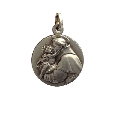 Abbildung von I G J 925 Sterling Silber Medaille Heiliger Antonius von Padua Der Schutzheiligen Medaillen