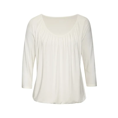 Abbildung von Lascana 3/4ARM Langarmshirt, Damen, Größe: 40/42, Creme