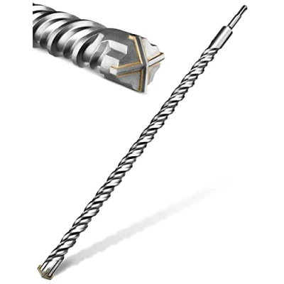 Abbildung von KSP TEC® SDS Plus Bohrer 20 x 600mm Hammerbohrer für Beton mit 4 Schneiden Betonbohrer Steinbohrer Lang verpackt in einer praktischen Drehbox (SDS 600mm)