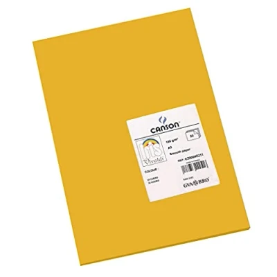 Abbildung von Canson 200040211 Iris Vivaldi glattes, farbiges Papier, A3, leder 32