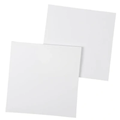 Abbildung von Ideen mit Herz Leinwand auf MDF Rahmen 2 Stück Keilrahmen Künstler zum Bemalen Acryl oder Öl Farben 390g/m² (40 cm x 40 cm)