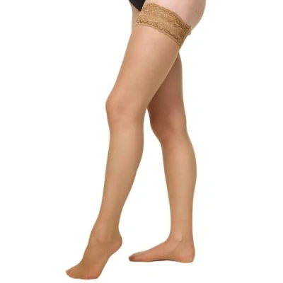Abbildung von Nur Die Goodbye Laufmaschen Halterlos Strumpf Damen, puder, 40