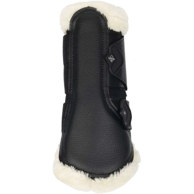 Abbildung von LeMieux Brushing Boots Fleece Edge Mesh Schwarz/Naturell Warmblut