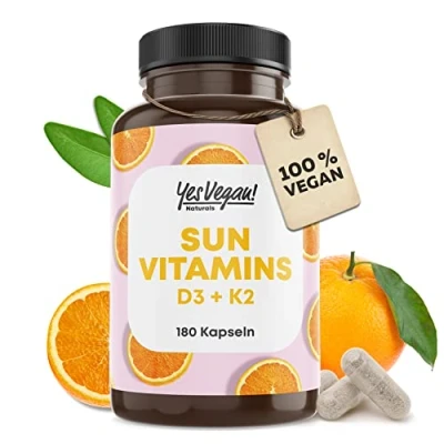 Abbildung von Vitamin D3 K2 Omega 3 + Calcium Magnesium und Zink 180 Kapseln 5000 IE d hochdosiert O3 (1 Stück (1er Pack))