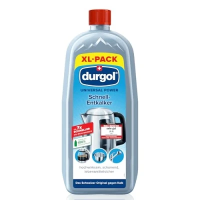 Abbildung von durgol Universal Schnell Entkalker für Küchengeräte (1500ml) Wasserkocher, Wasserhahn, Töpfe, Spülkasten, Waschmaschinen, Dampfgarer etc. Anti Kalklöser flüssig Flüssigentkalker