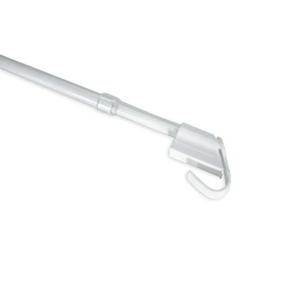 Abbildung von GARDINIA Klemmvitrage Ø 10/12 mm weiß 45 75, Metall, 75 cm
