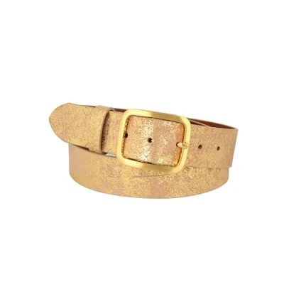 Abbildung von MGM Damen Soft Glam Gürtel, Gold (Gold Used 2), 105 cm (Herstellergröße: 105)