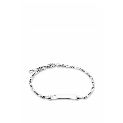Abbildung von Amor Identarmband 925 Sterling Silber Damen Armschmuck, 16+2 cm, Silber, Kommt in Schmuck Geschenk Box, 2016493