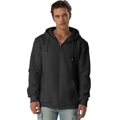 Abbildung von Smith &amp; Solo Hoodie Herren Reißverschluss Sweatjacke Kapuzenjacke Zipper Kapuzenpullover Hoodies Männer Kapuzenpulli Regular Fit (Anthrazit S)