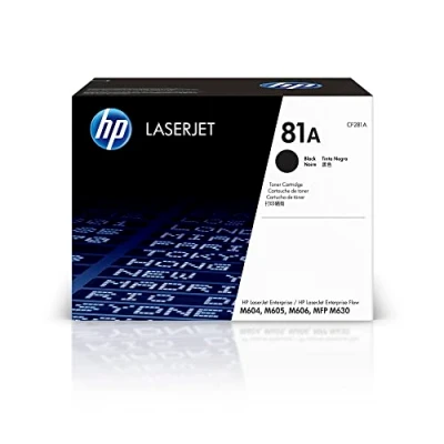 Abbildung von HP 81A (CF281A) Schwarz Original Toner für Laserjet Enterprise M604, M605d, M606, Flow M630