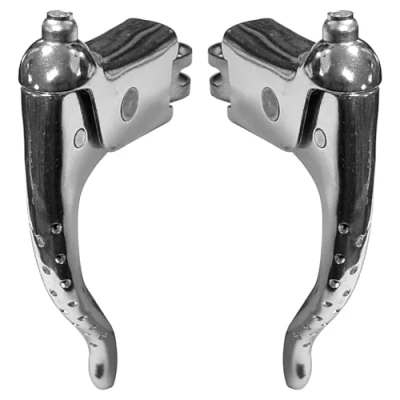 Abbildung von Cyclingcolors Unisex Adult Levier Aluminium PERFORE Bremshebel, Chrom, 22mm