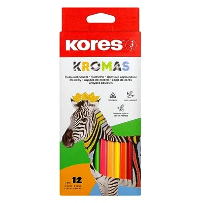 Abbildung von Kores BB93391 Kromas Buntstifte, 3 eckig, 12 farben