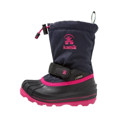 Abbildung von Kamik Waterbug Snowboot/Winterstiefel für Kinder, Größe: 35, Dark blue Kunststoff/textil