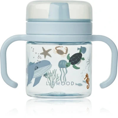 Abbildung von Liewood KYLO Sippy CUP Unisex Babytrinkflasche für Kinder, Größe: One Size, Sea creature/sandy