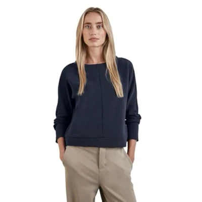 Abbildung von Cecil Ottoman Langarmshirt, Damen, Größe: 46, Blau