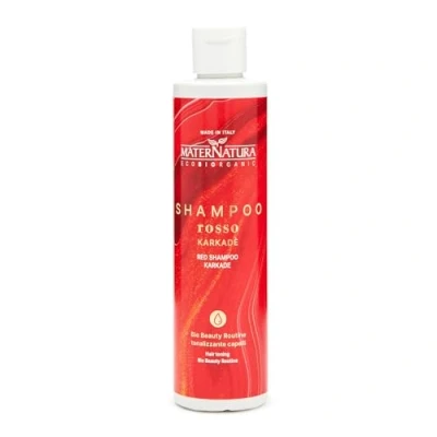 Abbildung von Kupferrote Hibiskus Shampoo: Tönungsshampoo, ideal für rote und kupferfarbene Nuancen, Feuchtigkeitsspendend, Bio Beauty Routine Haare, Made in Italy 250 ml