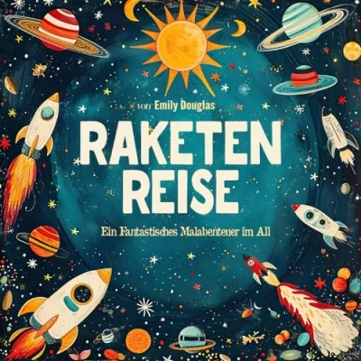 Abbildung von Weltraum Malbuch: 50 Weltall Ausmalbuch Malvorlagen mit Planeten, Sterne, Raketen, Raumschiffen, Astronauten Und Ufos Für Erwachsene Kinder ... Männer, Frauen, Mädchen Senioren