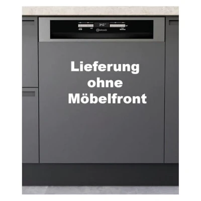 Abbildung von Bauknecht B6B D841A X teilintegrierbarer Geschirrspüler / 60 cm/C 14 Maßgedecke/PowerClean Hochdruckdüsen/ActiveDry automatisches Türöffnungssystem/Besteckschublade