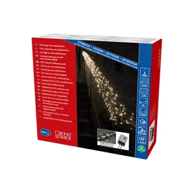 Abbildung von KONSTSMIDE LED Lichterkette »Weihnachtsdeko aussen«, 960 St. flammig, Micro Büschellichterkette Cluster, mit 8 Funktionen, Dioden