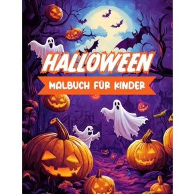 Abbildung von Gruseliges Halloween Malbuch für Kinder: Spaßige Ausmalbilder Kinder von 5 10 Jahren: Über 100 gruselige Motive mit lustigen Geistern, ... und frechen Hexen XXL Malspaß Kinder!