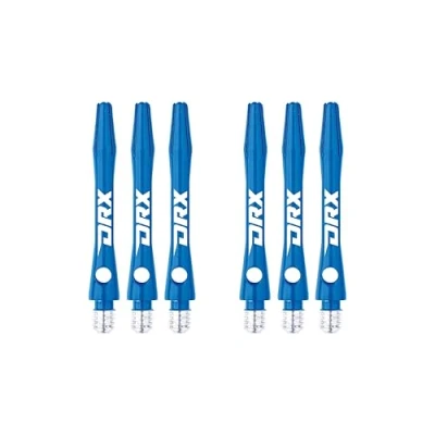 Abbildung von RED DRAGON DRX Coated Aluminium Short Blue Logo Dart Stems (Shafts) 2 Sets per Pack (6 in total)