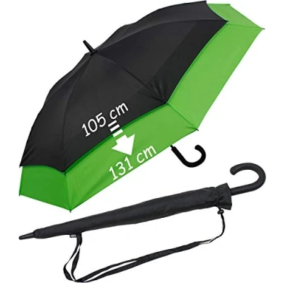 Abbildung von iX brella expandierender Stockschirm mit Automatik Move to XXL schwarz grün
