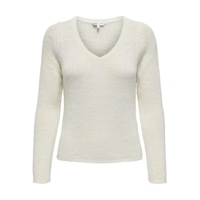 Abbildung von ONLY Onlgeena V NECK Strickpullover, Damen, Größe: XS, Cloud dancer