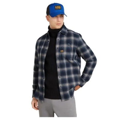 Abbildung von G STAR Bristum Hemd, Herren, Größe: Small, Dk sea blue arthur check
