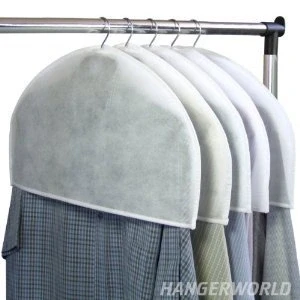Abbildung von Hangerworld 20 Weiße Schultercover Schulterabdeckung Schulter Schutzhüllen Kleiderglocke