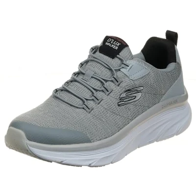 Abbildung von Skechers Herren D&#039;lux Walker Pensive Walkingschuhe, grau /schwarz, 47.5 EU