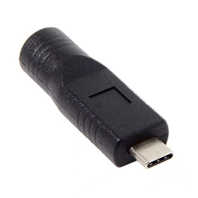Abbildung von CY DC Jack 5,5 2,5 mm Eingang auf USB C Typ Adapter für Laptop Handy (5,5 mm2,10 C)