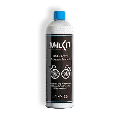 Abbildung von milKit Tubeless Dichtmilch für Rennrad &amp; Gravel, in 500 ml Flasche Fahrrad Reifendichtmittel Milch Fahrradreifen Dichtmittel