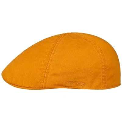 Abbildung von Stetson Texas Cotton Flatcap mit UV Schutz 40+ Schirmmütze aus Baumwolle Unifarbene Mütze Frühjahr/Sommer Terracotta L (58 59 cm)