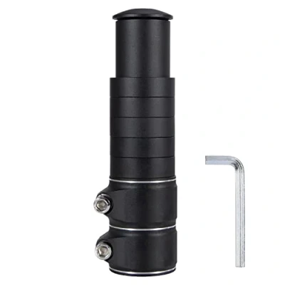 Abbildung von QIMEI SHOP Fahrrad Vorbau Riser Höhenadapter Gabelschaft Extender für Radsport Bike Stem 28.6mm 1 1/8&quot; Mountainbike Rennrad MTB