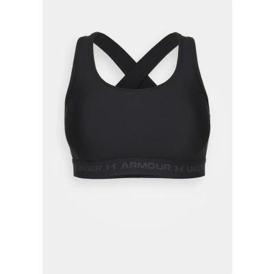 Abbildung von Under Armour Crossback Sportbh mit mittlerer Stützkraft, Damen, Größe: 56/58, Black