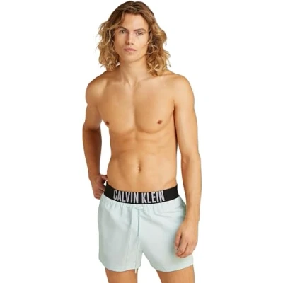 Abbildung von Calvin Klein Swimwear Badeshorts, Herren, Größe: Medium, Moonlight jade