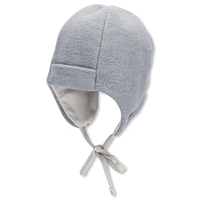 Abbildung von Sterntaler Baby Mädchen Mütze Melange Baby, Kappe Kinder aus Microfleece (recycelt) mit Bindeband rauchgrau, 41