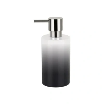 Abbildung von Spirella Seifenspender Tube mit Pumpe Flüssigseifen Spender Porzellan 300ml Langliebig und Robust Grau/Weiß
