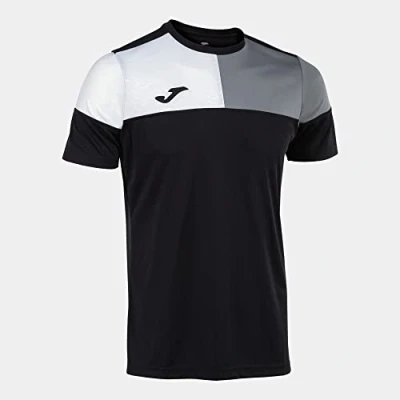 Abbildung von Joma Kurzarmshirt Mann Crew V schwarz grau Weiss