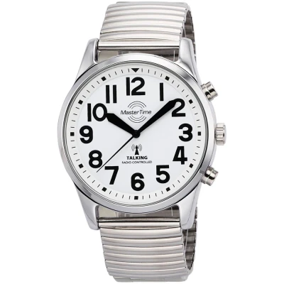 Abbildung von Master Time Funk Quarz Sprechende Herren Uhr Analog mit Metall Armband MTGA 10691 61M